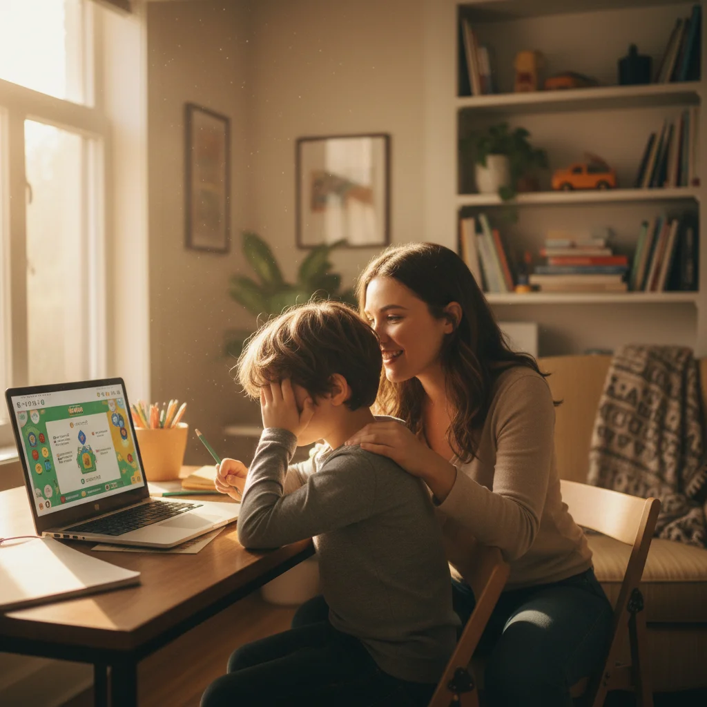 ADHD Child Can't Focus During Online Learning — The Hidden Dopamine Crash That Kills Virtual Engagement