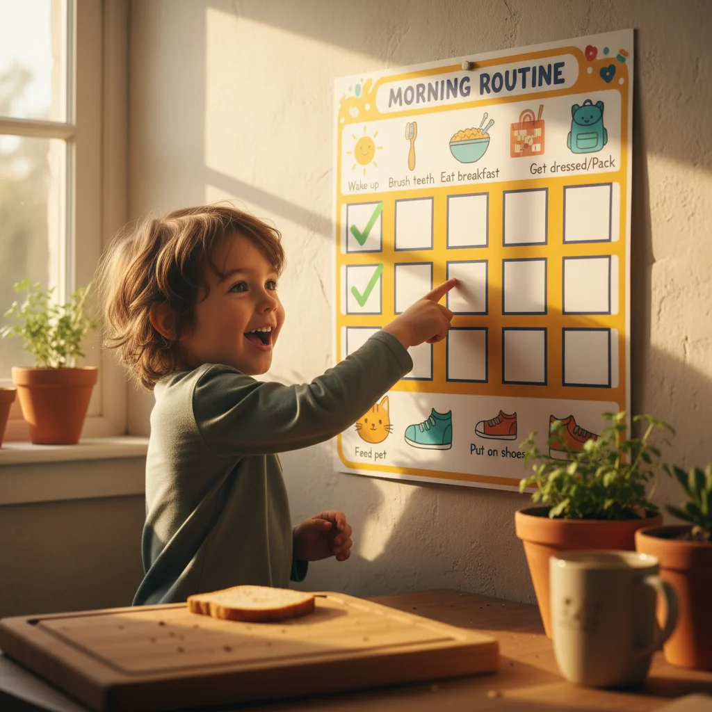 My ADHD Son's Brain Finally 'Gets' Time — The Visual Schedule That Stopped Our Morning Chaos